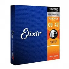 JOGO DE CORDAS PARA GUITARRA ELIXIR 0.09 12002 NANOWEB