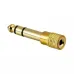 Adaptador Plug P10 Para Jack P2 Stereo Ouro Adaptador Plug P10 Para Jack P2 Stereo Ouro
