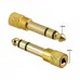 Adaptador Plug P10 Para Jack P2 Stereo Ouro Adaptador Plug P10 Para Jack P2 Stereo Ouro