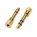 Adaptador Plug P10 Para Jack P2 Stereo Ouro Adaptador Plug P10 Para Jack P2 Stereo Ouro