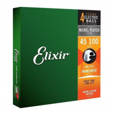 Encordoamento Elixir Light Para Contrabaixo 4 Cordas 045-100 