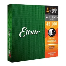 Encordoamento Elixir Light Para Contrabaixo 4 Cordas 045-100 