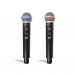 Microfone Sem Fio Duplo Tsi-1200 Uhf 96 Canais 