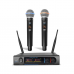 Microfone Sem Fio Duplo Tsi-1200 Uhf 96 Canais 