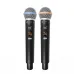 Microfone Duplo Sem Fio Tsi-900-uhf 96 Canais Para Igrejas e Shows