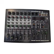 Mesa de Som MJ Audio 8 Canais Profissional - MJ-X8