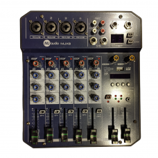 Mesa de Som MJ Audio 6 Canais Profissional - MJ-X6