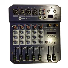 Mesa de Som MJ Audio 6 Canais Profissional - MJ-X6