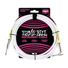 Cabo Para Guitarra Ernie Ball Branco 10 FT - 3 metros