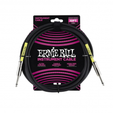 Cabo Para Guitarra Ernie Ball Preto 10 FT - 3 metros