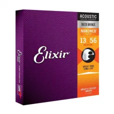 Jogo de Cordas Para Violão Elixir 0.13 ELIXIR 11102 Bronze 80/20