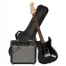 Kit Fender Guitarra Squier Affinity Series Stratocaster HSS LRL CFM Black
