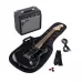Kit Fender Guitarra Squier Affinity Series Stratocaster HSS LRL CFM Black
