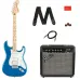 Kit Fender Guitarra Squier Affinity Series Stratocaster HSS Blue