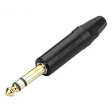 Plug P10 Stereo Macho Preto Seetronic SP3X-BG