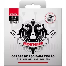 Encordoamento Monterey Aço Para Violão Prata 0.11 - EMVA10
