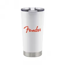Caneca Térmica Fender 600ml Branca Red Spaghetti