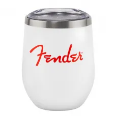 Caneca Térmica Fender 355ml Branca Red Spaghetti