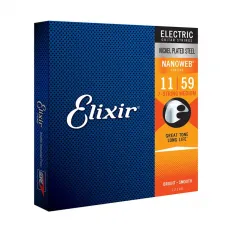Encordoamento Elixir 7 Cordas Guitarra 11-59 Nanoweb Nickel Plated - 12106 Encordoamento Elixir 7 Cordas Guitarra 11-59 Nanoweb Nickel Plated - 12106