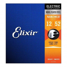Encordoamento Elixir Guitarra 12-52 Nanoweb Nickel Plated - 12152