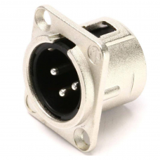 Conector XLR Painel 3 Polos Macho Santo Angelo P3MNN01 Conector XLR Painel 3 Polos Macho Santo Angelo P3MNN01