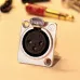 Conector Santo Angelo XLR Painel 3 Polos Fêmea SA2X Niquelado Conector Santo Angelo XLR Painel 3 Polos Fêmea SA2X Niquelado