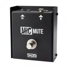Pedal Mic Mute sem Trava MM1 Preto Santo Angelo Pedal Mic Mute sem Trava MM1 Preto Santo Angelo