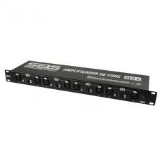 Amplificador de Fone AF8 X Preto Santo Angelo