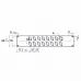 Régua Rack Santo Angelo XLR PR1-16/2U em Aço Epoxi Preto