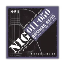 Corda Violão Aço 0.11 Bronze 85/15 NIG N 511