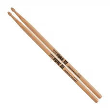 Baqueta Pro Fire 5B Ponta de Madeira Natural Hickory