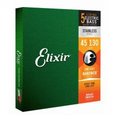 Encordoamento Elixir 5 Cordas 045-130 Nanoweb 14777 Encordoamento Elixir 5 Cordas 045-130 Nanoweb 14777