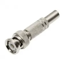 Conector BNC com Mola RG59 6mm 75R Sold