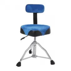 Banco para Bateria Spanking 23.4 com Encosto - Assento Azul