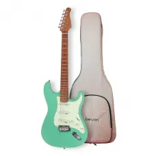 Guitarra Benson Stratocaster Hardy 901 Surf Green Com Bag