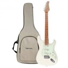 Guitarra Benson Stratocaster Hardy 901 Olympic White com Bag