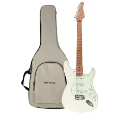 Guitarra Benson Stratocaster Hardy 901 Olympic White com Bag