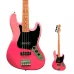 Contrabaixo SX Jazz Bass 4 Cordas Pink Twilight Maple - SBM1 PT