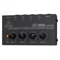 Amplificador de Fone Behringer HA400 4 Canais Amplificador de Fone Behringer HA400 4 Canais