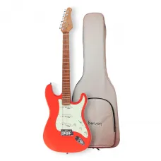 Guitarra Stratocaster Benson Hardy 901 3s Fiesta Red com Bag