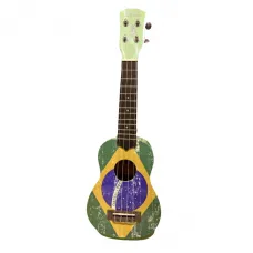 Ukulele Soprano MJ Audio GUS-10D Bandeira do Brasil