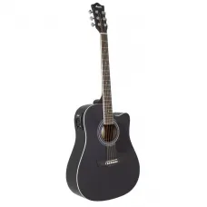 Violão Memphis Tagima Folk Elétrico Aço Cutaway AD-18 Black