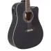 Violão Memphis Tagima Folk Elétrico Aço Cutaway AD-18 Black