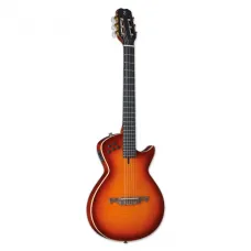 Violão Tagima Solido Flat Eq Nylon Modena Cherry Burst