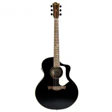 Violão Tagima Jumbo Elétrico Aço Florens Flamed Okoume FS-700 Black