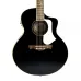 Violão Tagima Jumbo Elétrico Aço Florens Flamed Okoume FS-700 Black