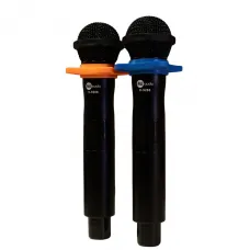 Microfone Duplo Sem Fio MJ audio K-9288