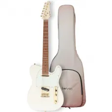 Guitarra Benson Telecaster Hardy T 904 M OW/AW MH Gold   Bag