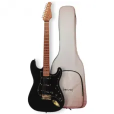 Guitarra Benson Stratocaster 3s Hardy S 901 M BK/BK Gold   Bag