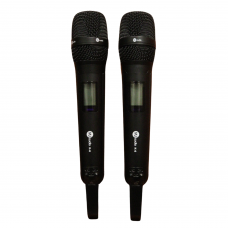 Microfone Duplo Sem Fio MJ Áudio K-6